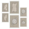 POSTER Set Mit 6 Kosmische Kontur In Form Abstracts Ästhetische Dekorative Gemälde Für Ihr Wohnzimmer, Schlafzimmer, Zuhause A3 & A4 Weißer Rahmen - Weiß, Papier (29/3cm) - Nacnic