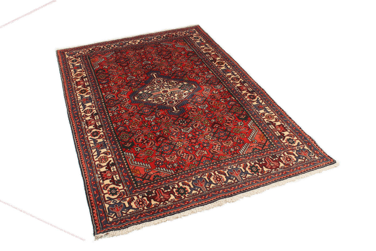 TEPPICH Assadabad Rot 190/122 cm Schurwolle - Rot, Textil (122/190cm) - Looma