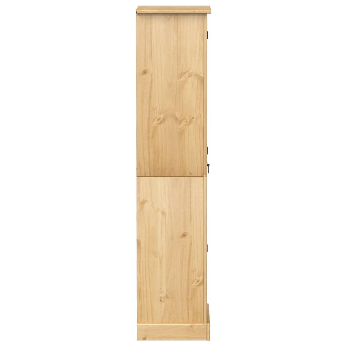 KLEIDERSCHRANK Corona 55/38/170 Cm Massivholz Kiefer - Braun, Holz (55/170/38cm) - vidaXL