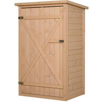 GARTENKOMMODE 75/115/56 cm Naturholz aus Holz mit Verriegelung - Naturfarben, Holz (56/115/75cm) - OKMYHOME