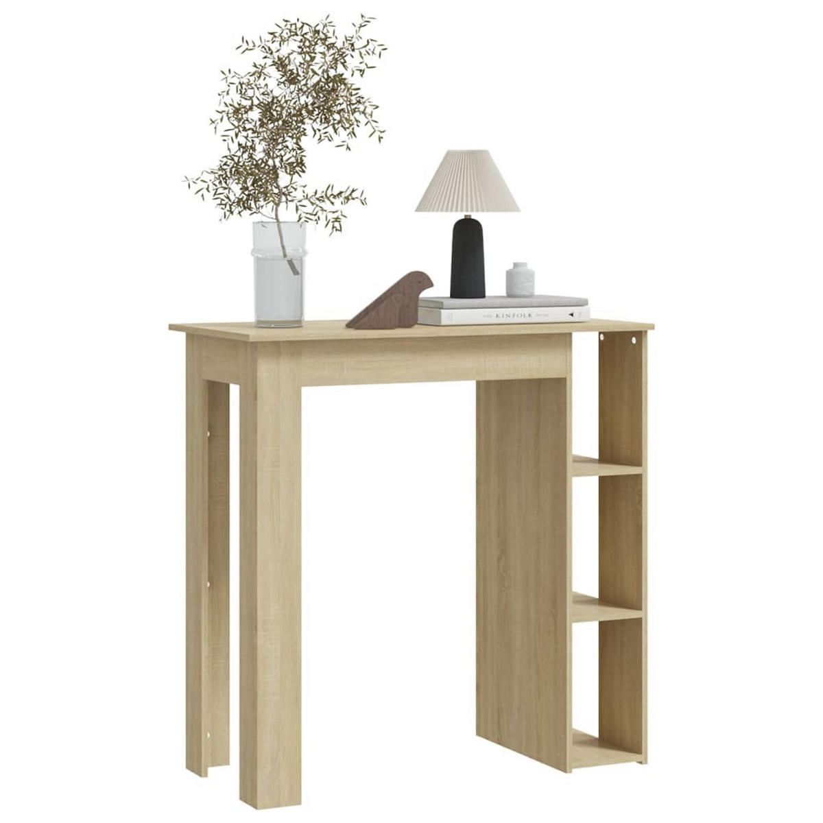 BARTISCH Moderner 102/50/103,5 cm aus Holzwerkstoff Sonoma-Eiche mit Regal - Sonoma Eiche, Holz (50/102/103.5cm) - vidaXL