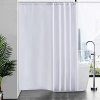 DUSCHVORHANG Textil Weiß 200 x 200 cm - Weiß, Textil (200/200cm)