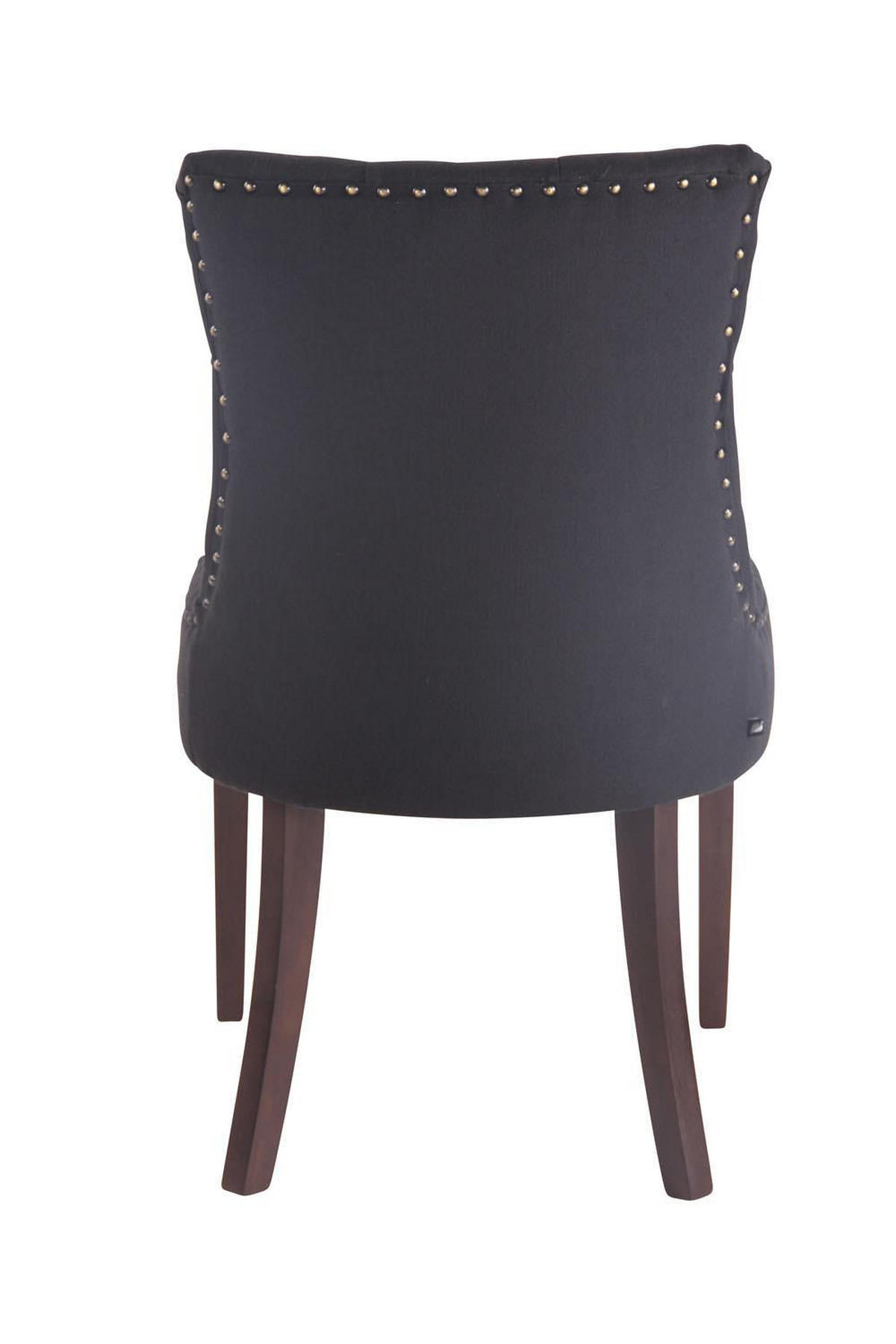WOHNZIMMERSTUHL 2er Set Stoff schwarz - Schwarz, Holz/Textil (55/92/58cm) - CLP