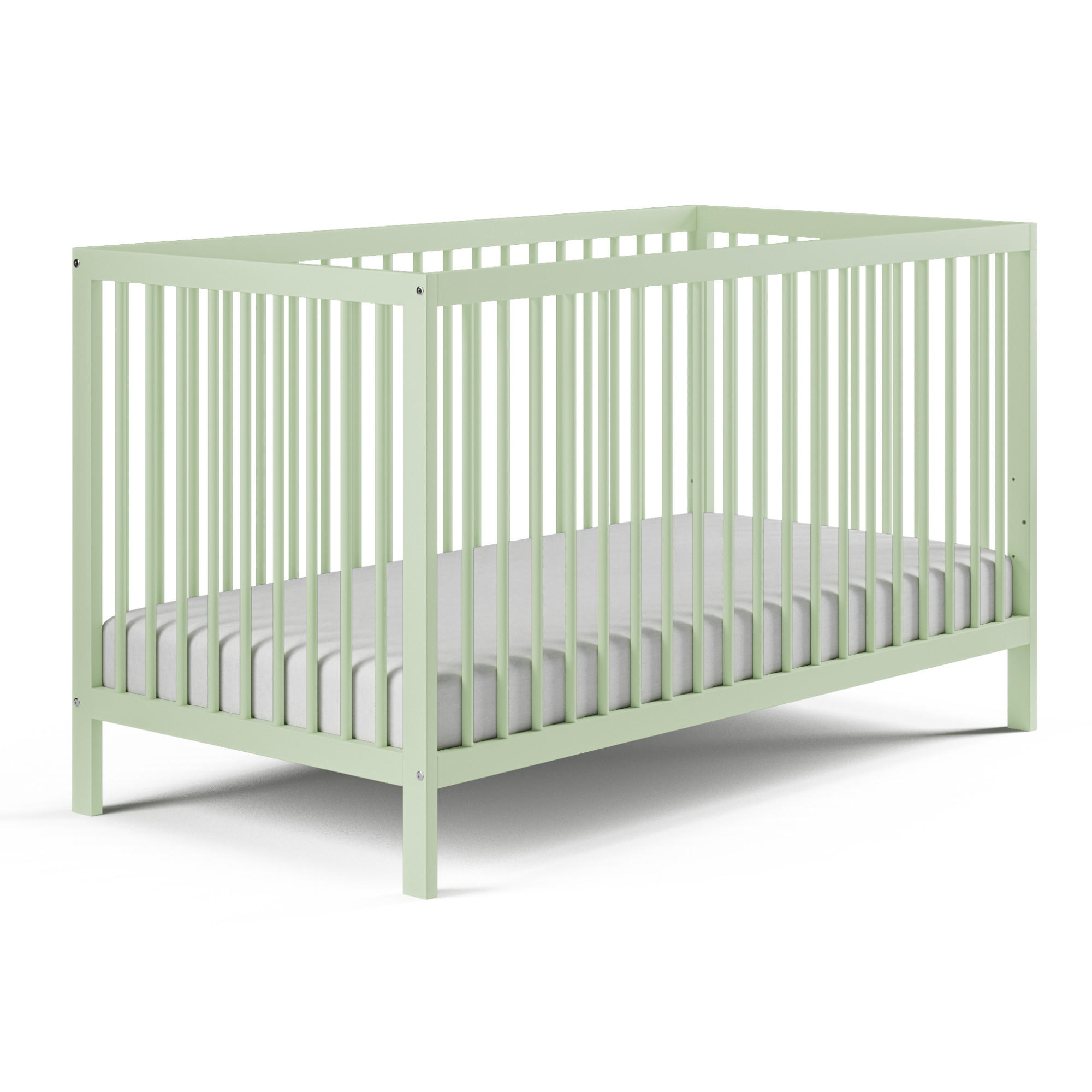 BABYBETT 70x140 cm in Grün - Grün, Holz (70/140cm) - Kids Collective