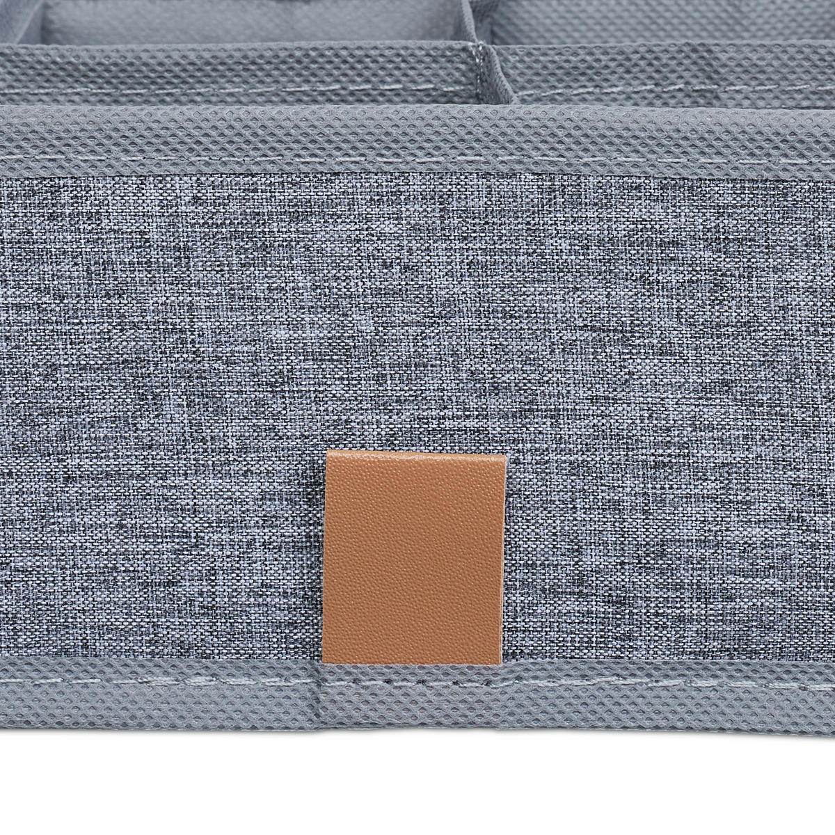 4XORGANIZÉR na bielizeň - sivá, textil/plast (29/9/29cm) - Relaxdays