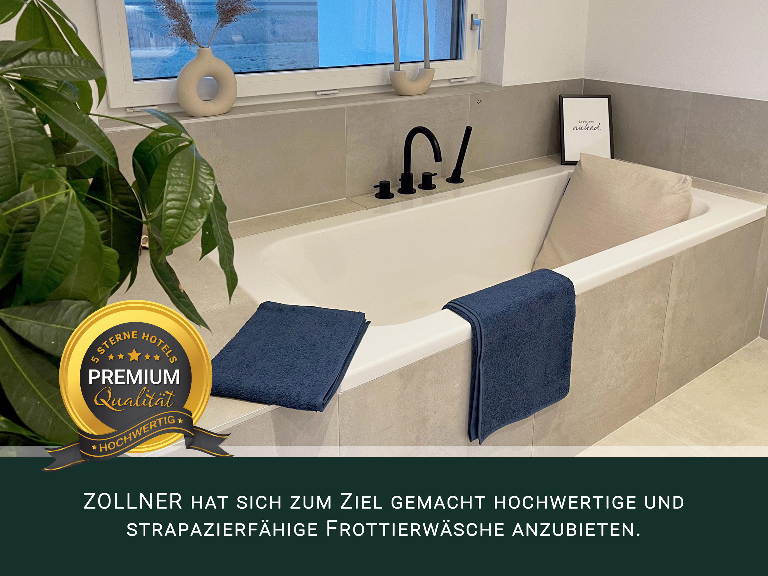 HANDTÜCHER SET, 6er-Set, 50x100 cm + 70x140 cm, 100% Baumwolle, Blau - Dunkelblau, Textil (50/100cm) - Zollner