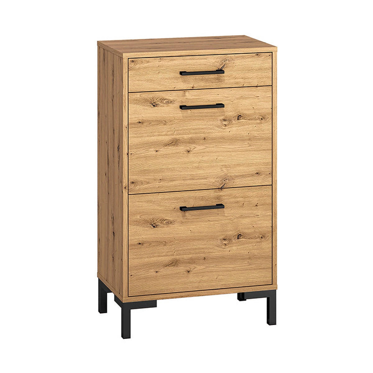SCHUHSCHRANK – 55 cm – Nevio – Eichefarben - Eichefarben, Holzwerkstoff (55/94/34cm) - hi-markt