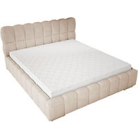 POLSTERBETT 180x200 cm Avilla mit Bettkasten, Lattenrost, Boucle, Beige - Beige, Holz/Textil (180/200cm) - Emporius