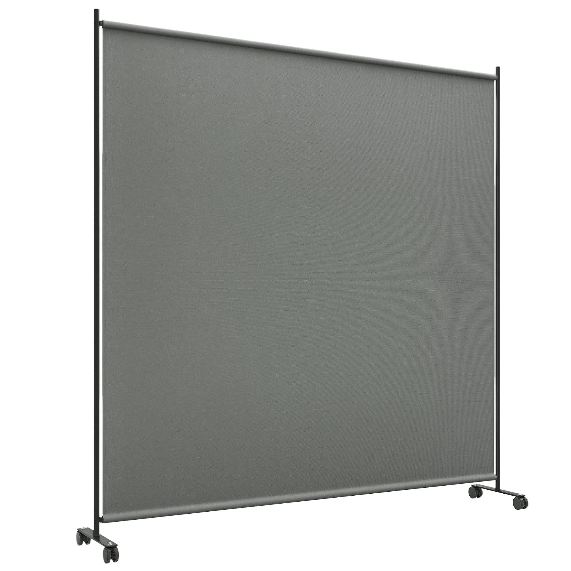 SICHTSCHUTZWAND,AUF Rollen 183x30x181cm,grau - Grau, Textil (183/181cm) - Vallsero