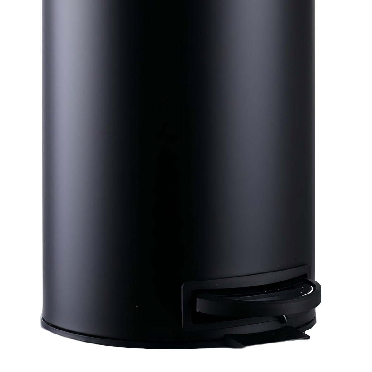 MÜLLEIMER - Schwarz, Kunststoff/Metall (25.5/39/33cm) - Relaxdays