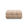 POUF Kendal aus Samt mandelbeige - Cappuccino, Textil (104/45/72cm) - Micadoni