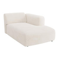 RECAMIERE ohne Schlaffunktion - 1 Person - stoff - weiß Pogni - Weiß, Textil (108/73/163cm) - Vente-Unique