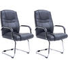 SCHWINGSTUHL 2er Set Lederlook grau - Grau, Textil/Metall (60/104/67cm) - CLP