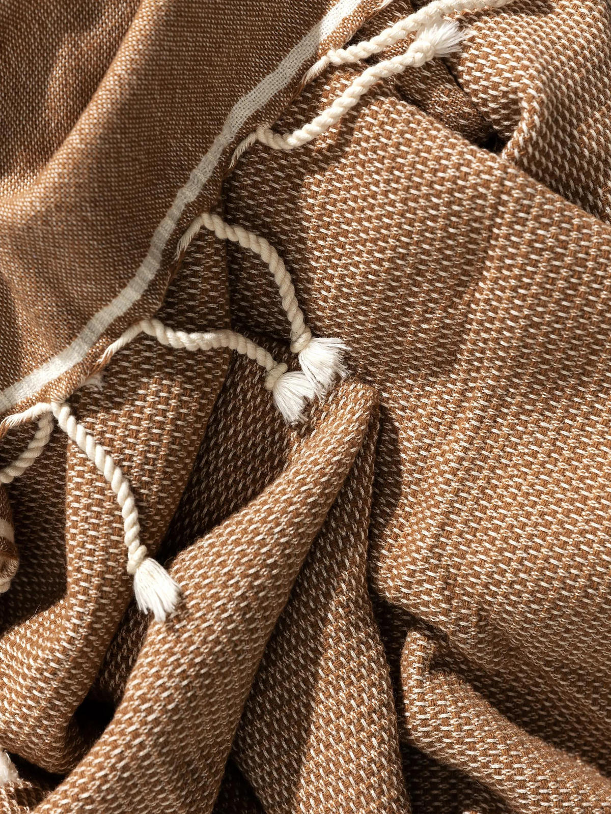 DECKE Olivia Braun 140x200 cm - Braun, Textil (140/200cm) - benuta Pure