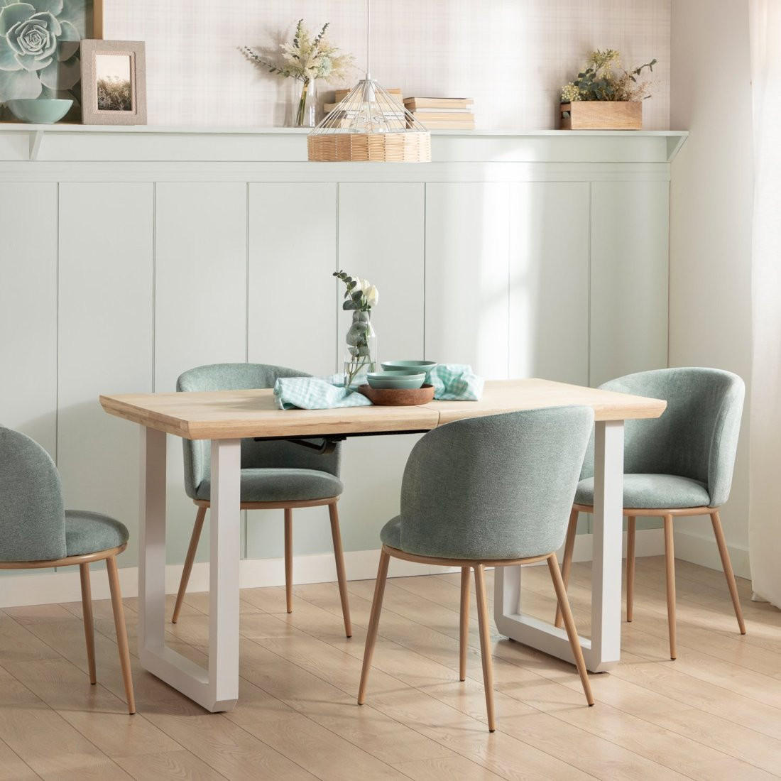 AUSZIEHBARER TISCH Khonor Zweifarbig 140/180 cm x 76 cm - Multicolor, Holz (90/140/76cm)