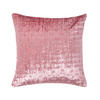 KISSENHÜLLE Pannesamt bestickt 55/55 cm - Altrosa, Textil (55/55cm) - Homescapes