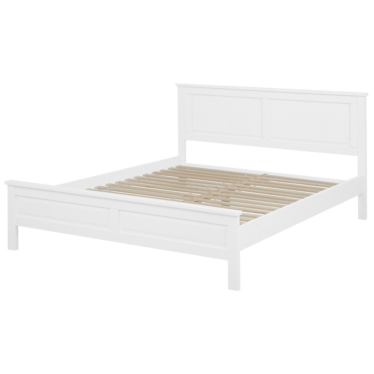 HOLZBETT 180/200cm Weiß Olivet - Weiß, Holz (180/200cm) - Beliani