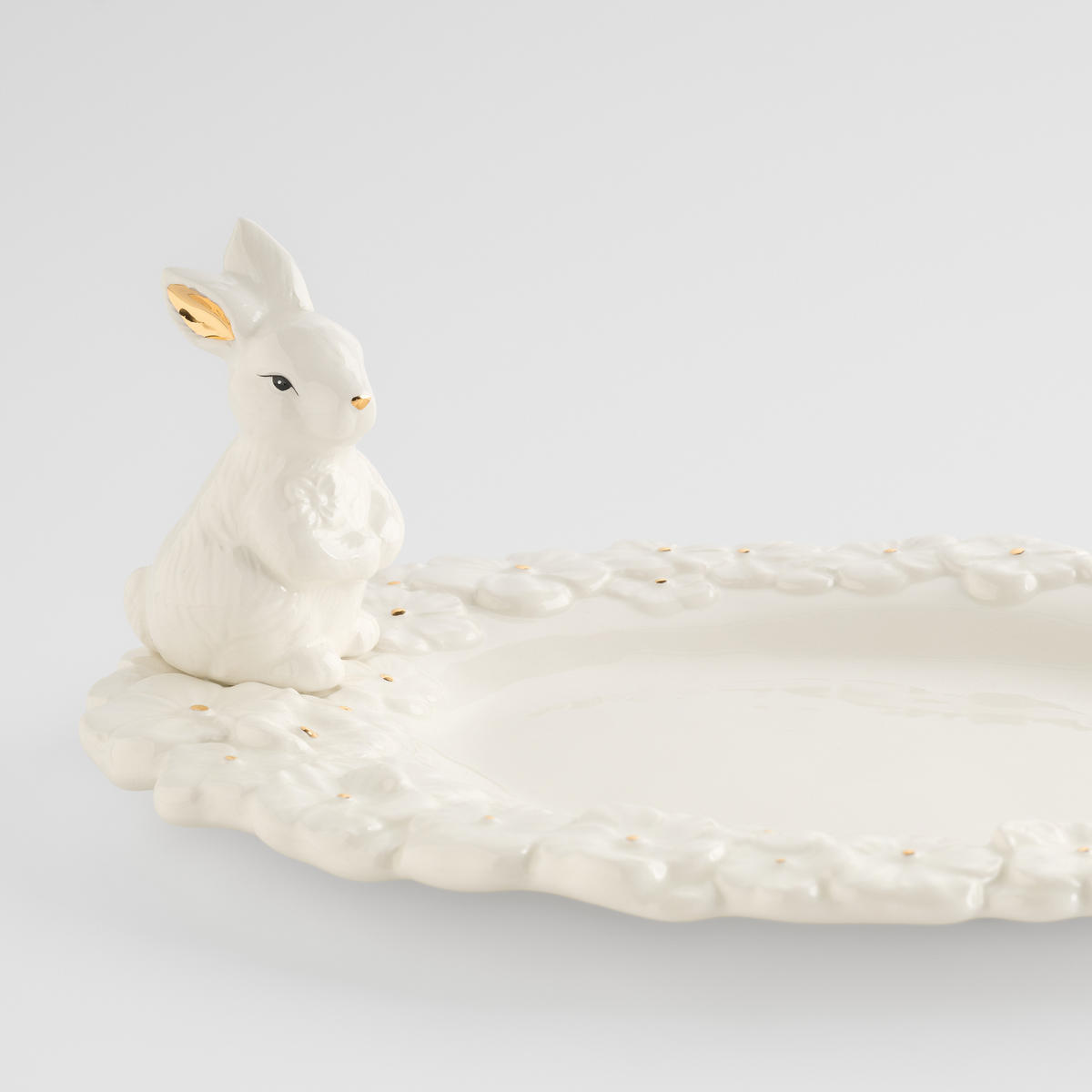 SERVIERTELLER Bellissima oval - Weiß, Stein (27/9.5/19cm) - home&you