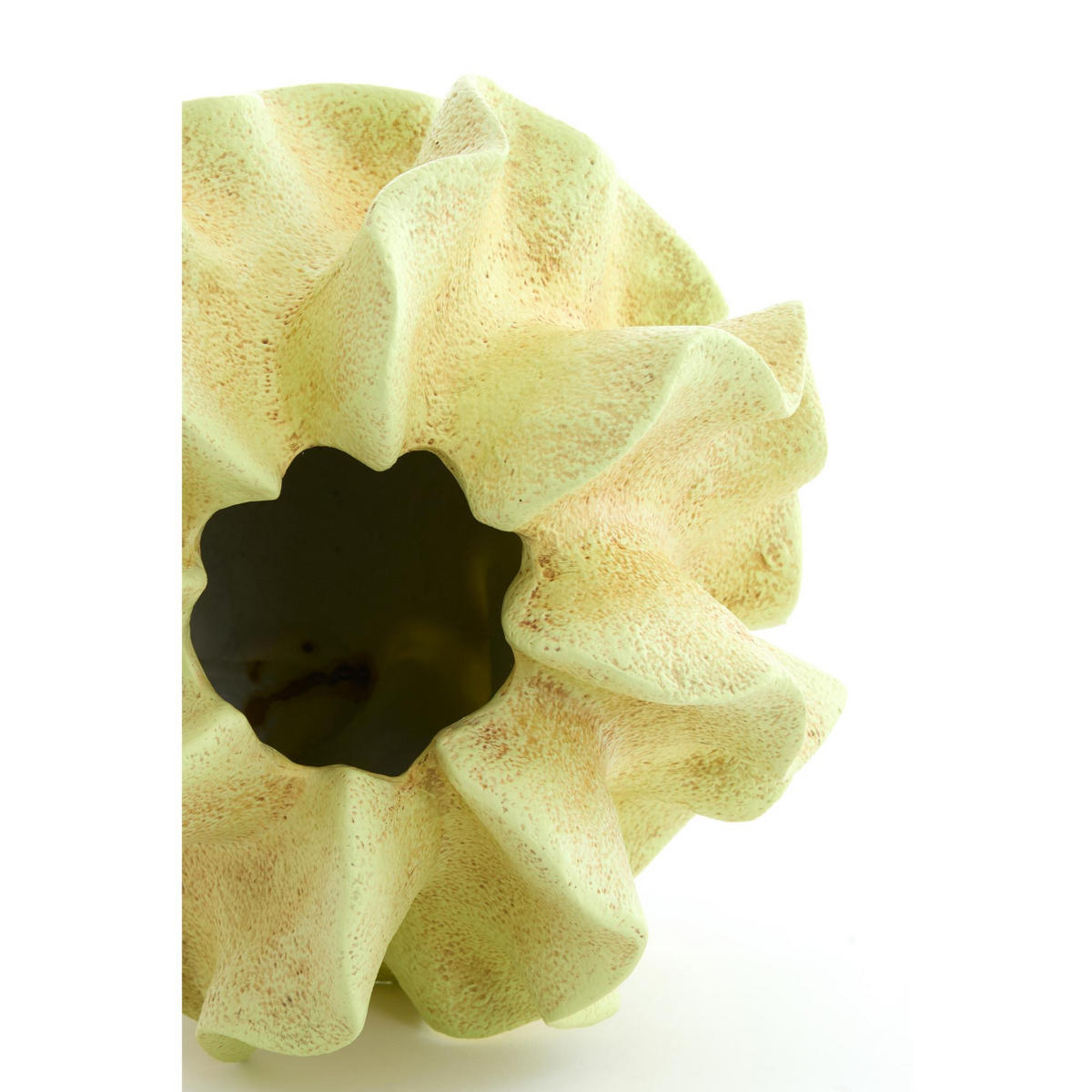 VASE Sharuna Grün 26.5/26.5/25 cm - Grün, Kunststoff (25cm) - Light & Living