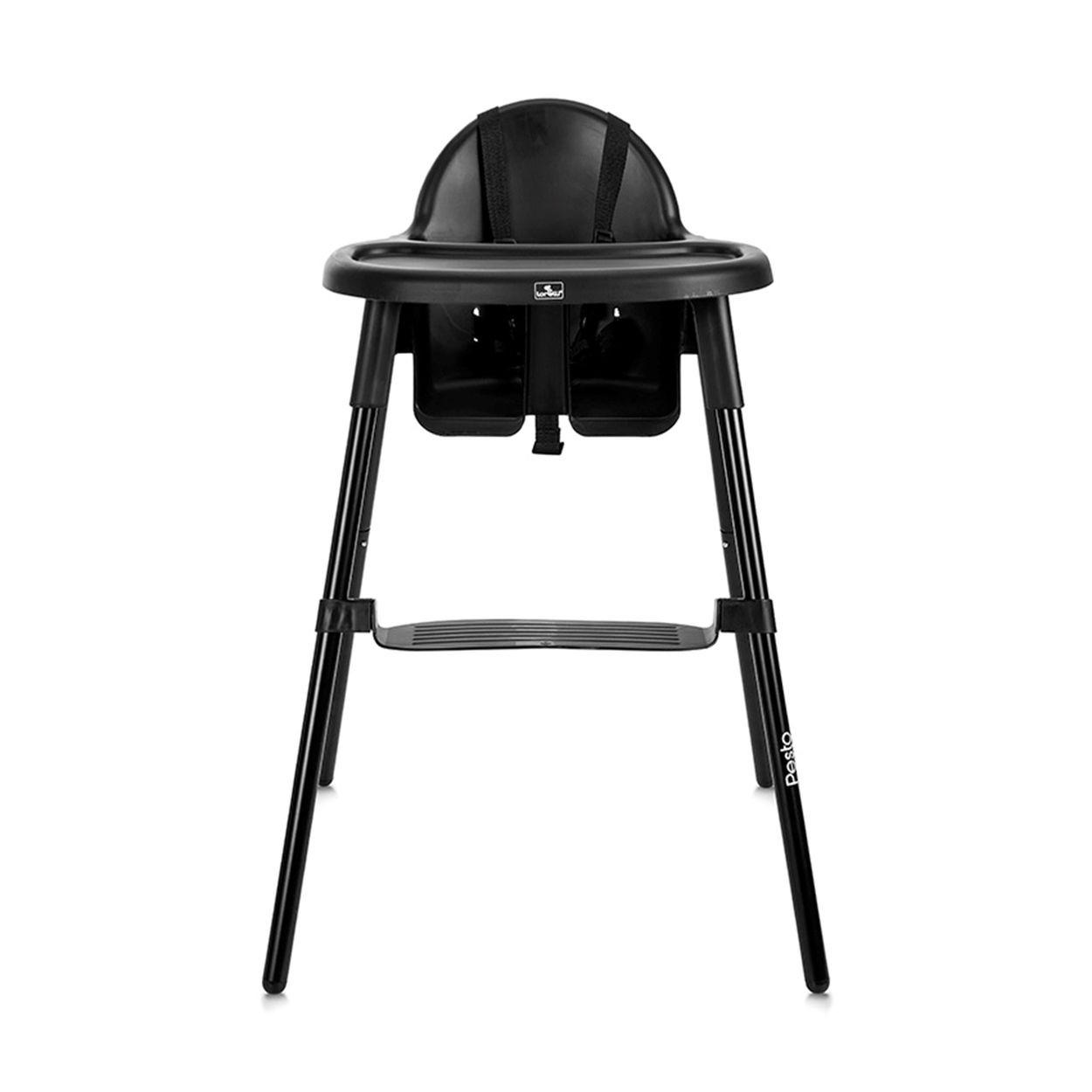 HOCHSTUHL Pesto schwarz verstellbar, 5-Punkt-Sicherheitsgurt - Schwarz, Kunststoff (57/87/61cm) - Lorelli