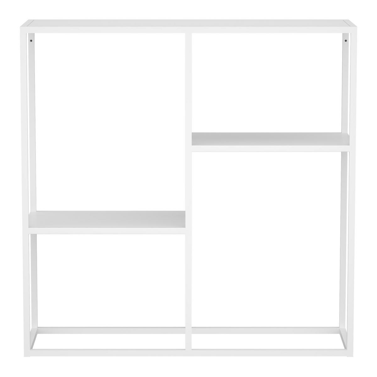 KONSOLENTISCH Strömstad - Weiß, Metall (26/80/80cm) - [en.casa]