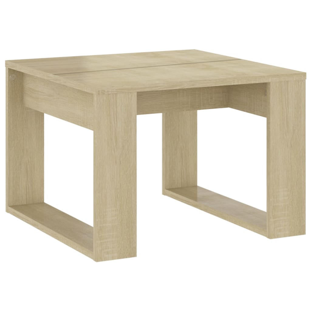 BEISTELLTISCH Sonoma-Eiche 50x50x35 cm Holzwerkstoff - Braun, Holzwerkstoff (50/50/35cm) - furnicato