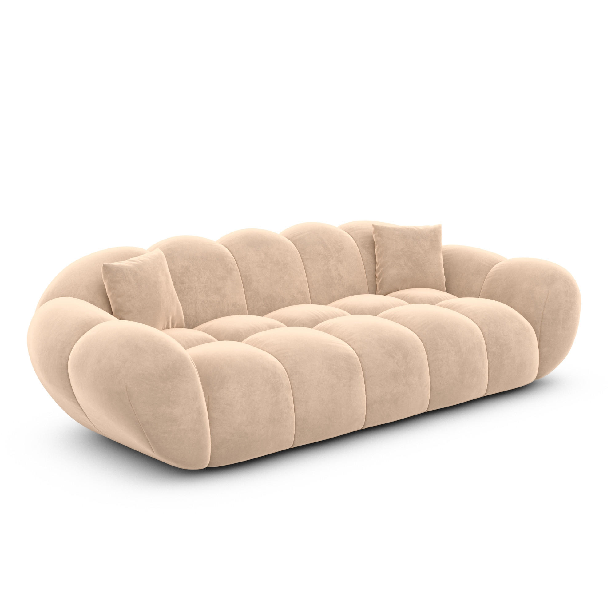 Varoyal 3-Sitzer-Sofa Beige 233x70x93 cm