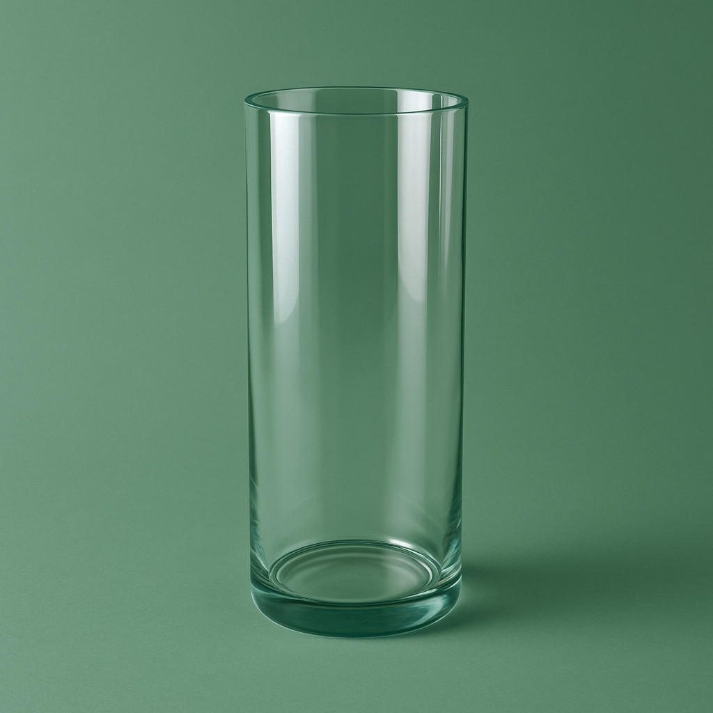VASE Serenite Transparent 10x10xh25 cm Glas - Transparent, Glas (25cm) - Mondex