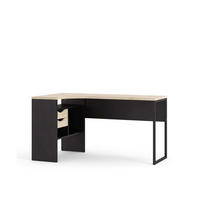 SCHREIBTISCH Schwarz - Schwarz, Holzwerkstoff (81/145/77cm) - ebuy24