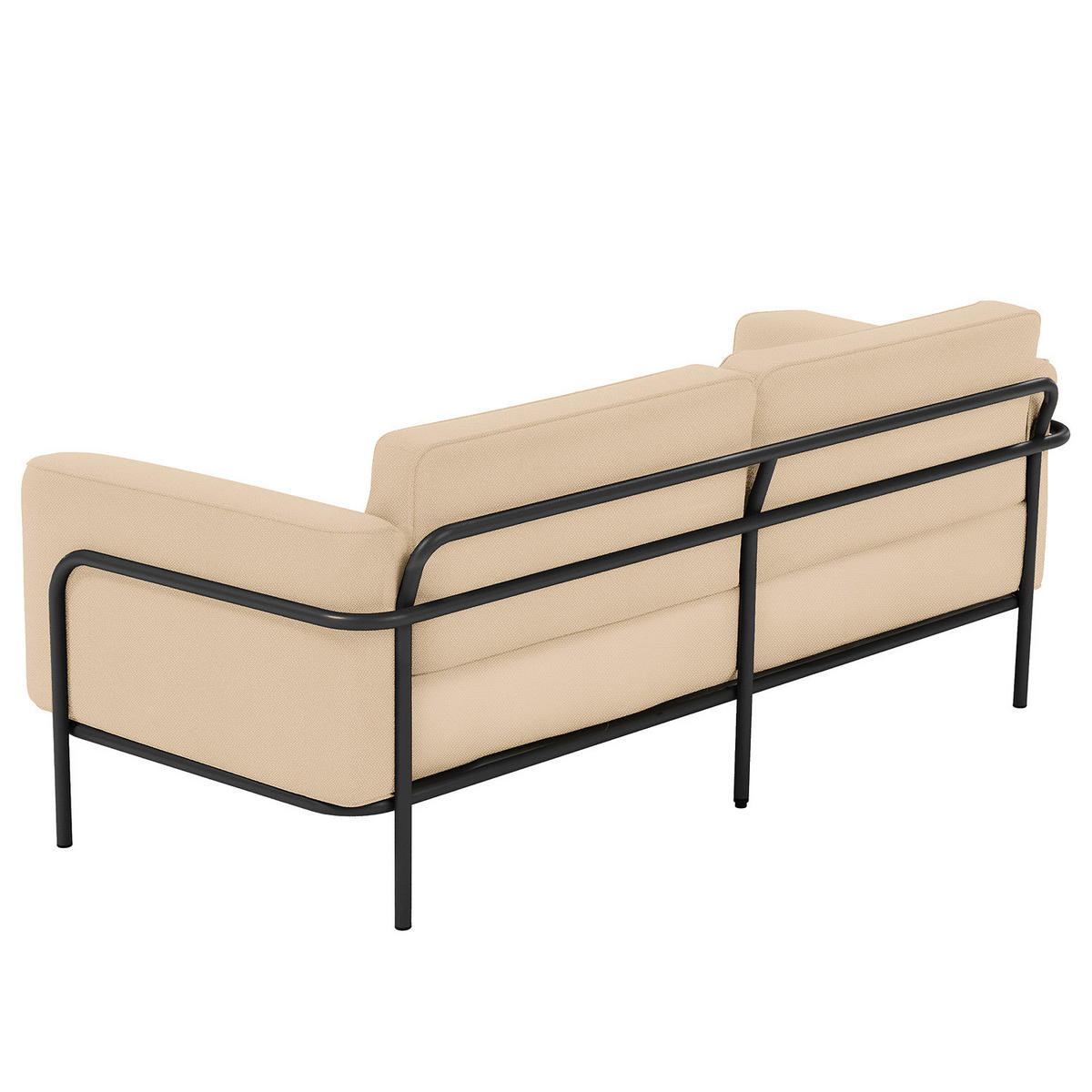 2-SITZER OUTDOOR-SOFA - Beige, Textil/Metall (182/76/88cm) - home24
