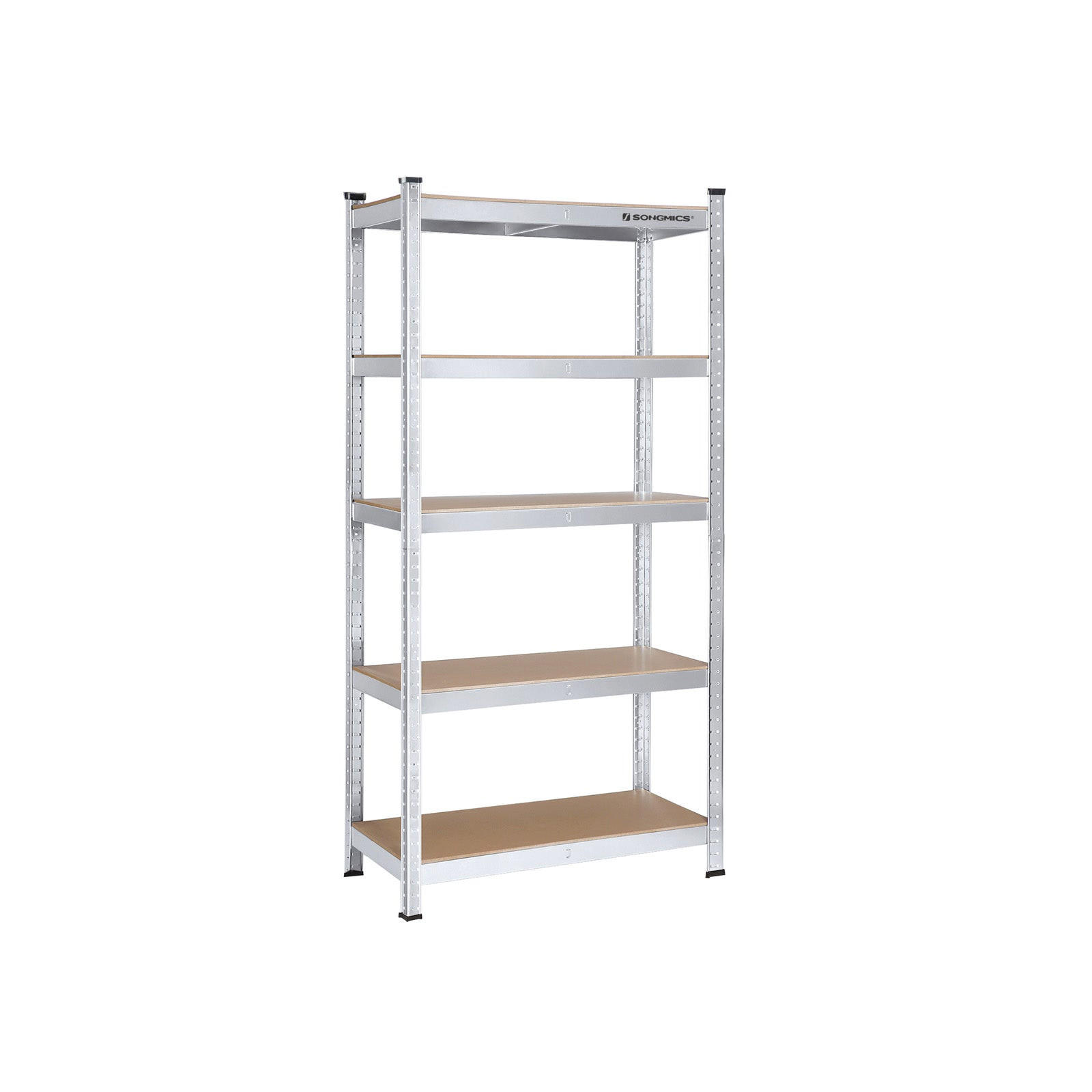Hansiro Standregal Silber 90x180x40 cm