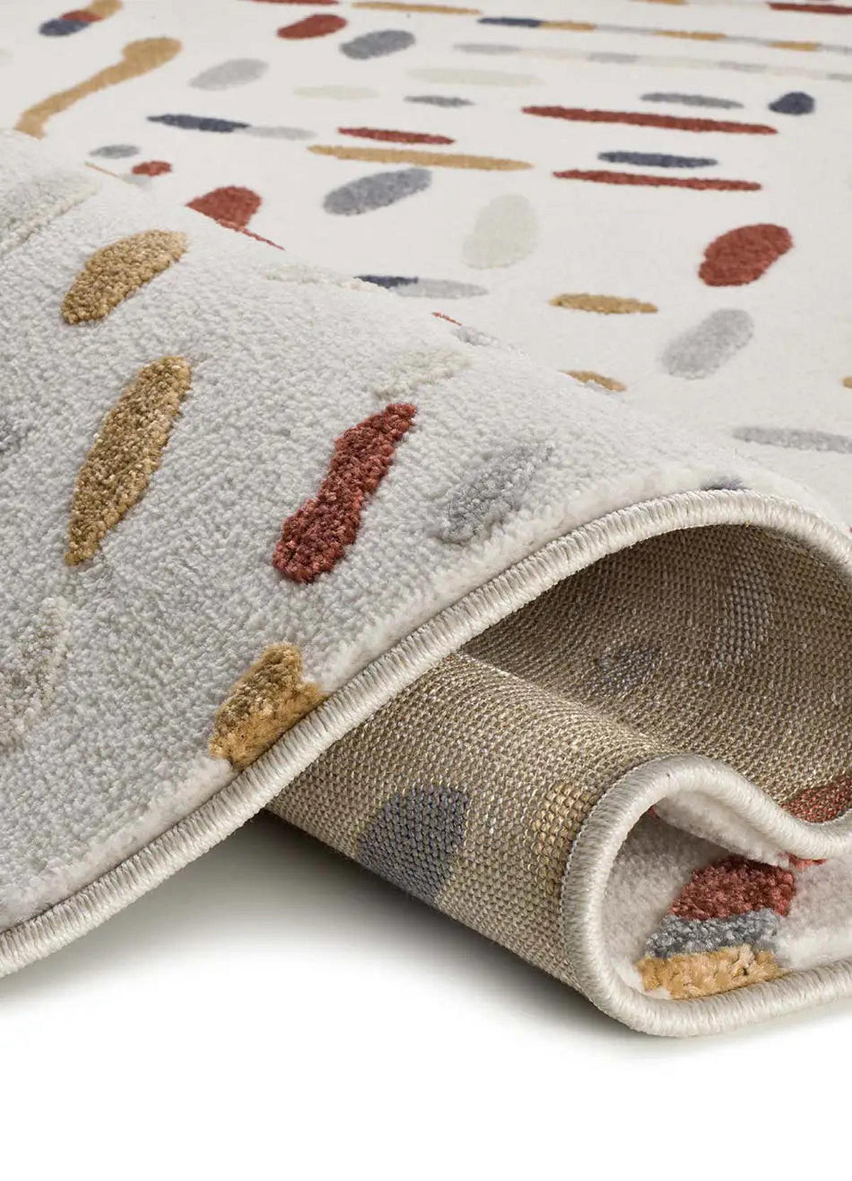 KURZFLORTEPPICH Creme / Mehrfarbig Amara 160/230 cm - Multicolor/Creme, Naturmaterialien/Textil (160/230cm) - Atticgo