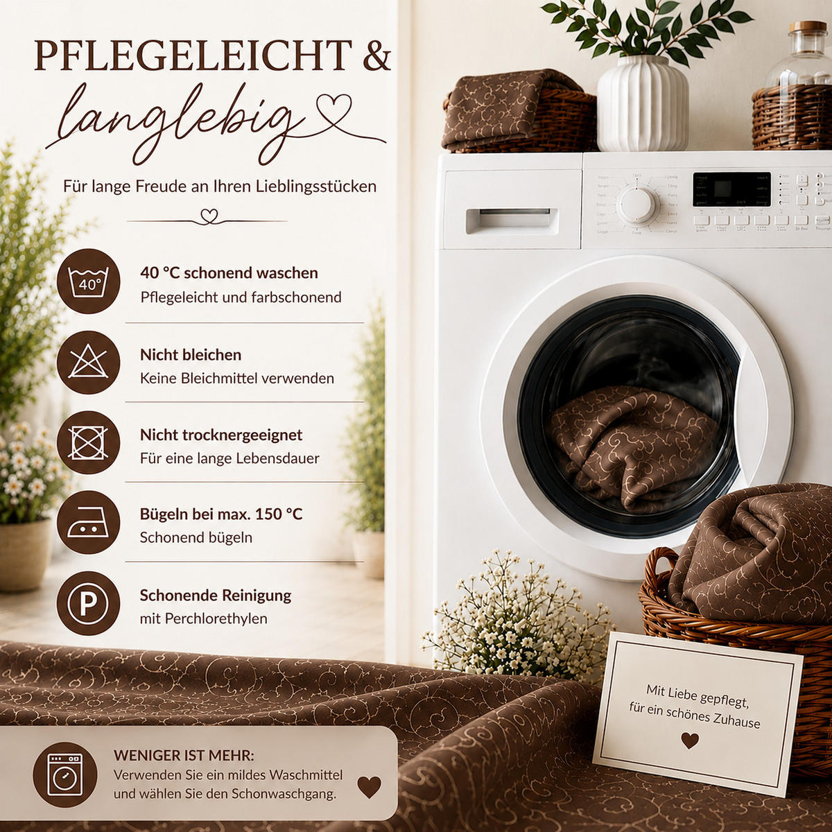 TISCHDECKE 130/300 cm Ornamente Dunkelbraun - Dunkelbraun, Textil (130/300cm) - TiborTex