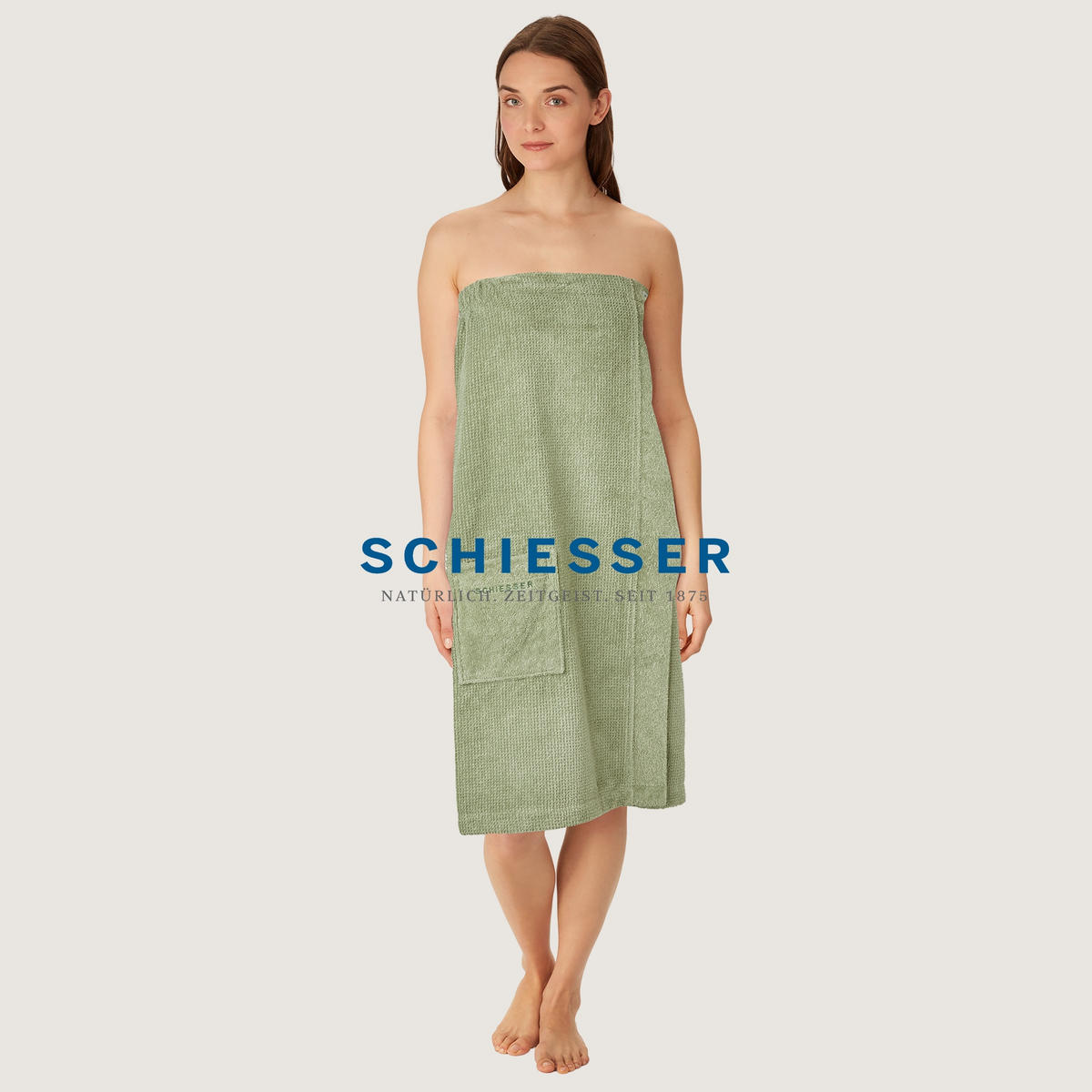 SAUNAKILT Turin Damen - 36-44 - Grün - Grün, Textil (80/130cm) - SCHIESSER