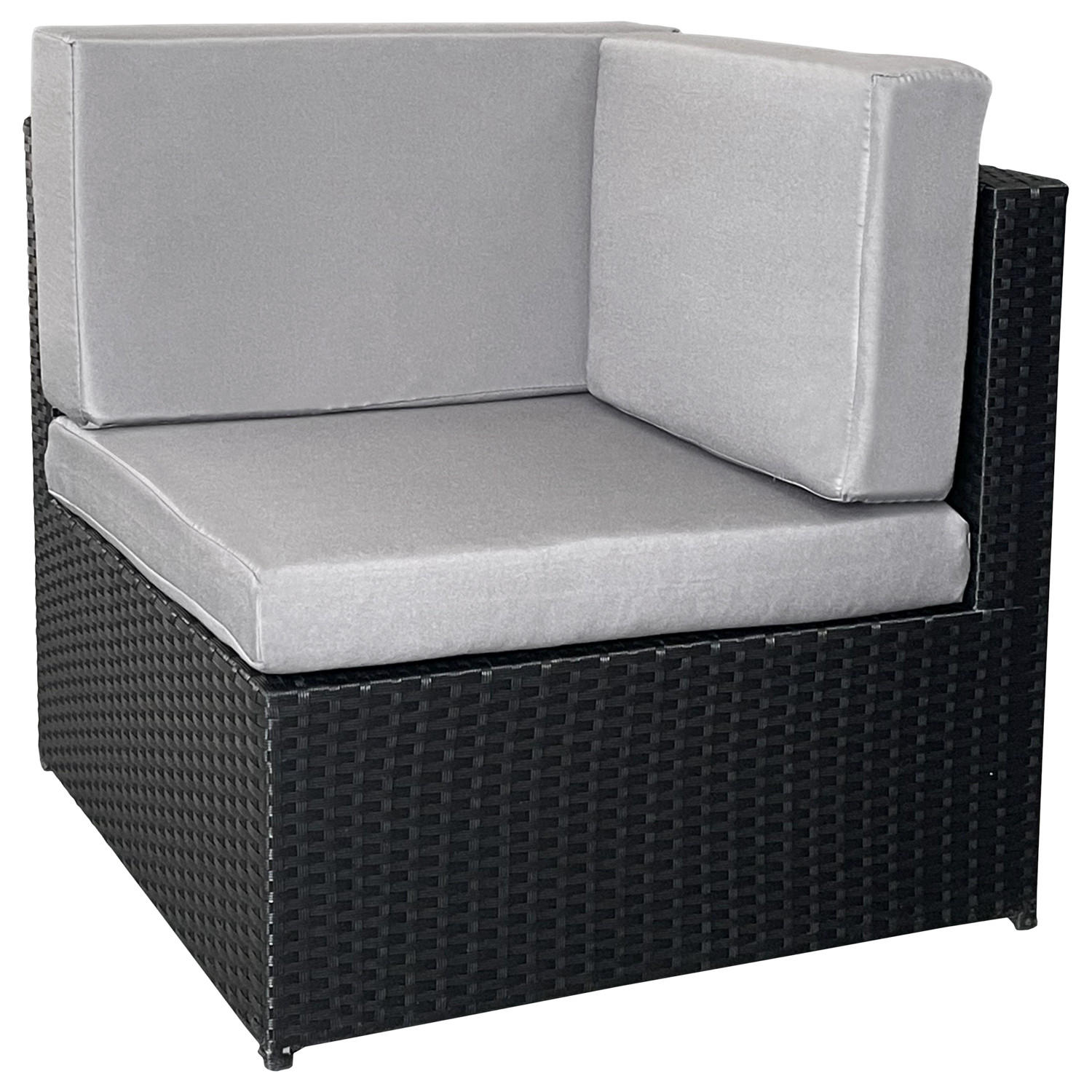 Thumbnail - Happy Garden Gartenmöbel, Schwarz, Kunststoff, Quadratisch, Loungemöbel, Gartenlounge-Sets