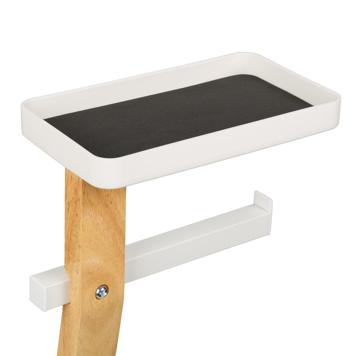 WC-GARNITUR - Weiß, Holz/Kunststoff (23/80.5/18cm) - Relaxdays