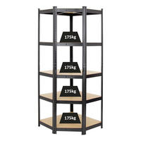 ECKREGAL Ragnar 180x70x40 cm Fachlast 175 kg Schwarz - Schwarz, Metall (70/180/40cm) - PROREGAL