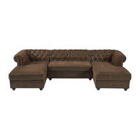SOFA ohne Schlafmöglichkeit - 5 Personen - Stoff, Stoff - Braun - Braun, Textil (290/72/163cm) - Vente-Unique