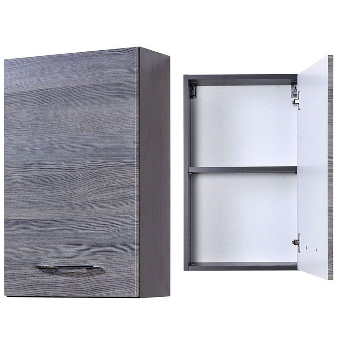 BADMÖBEL-SET 6-TLG. Florido-03 - Grau, Holzwerkstoff (210/200/47cm) - Lomado