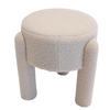 POUF aus Stoff 44x44x42cm, bouclé - Taupe, Holz (44/42/44cm) - Giga Meubel