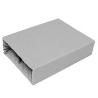 SPANNBETTLAKEN 160/200 cm, Jersey Elastisch 100 % Baumwolle Silber - Grau, Textil (160/200cm) - Best For Home