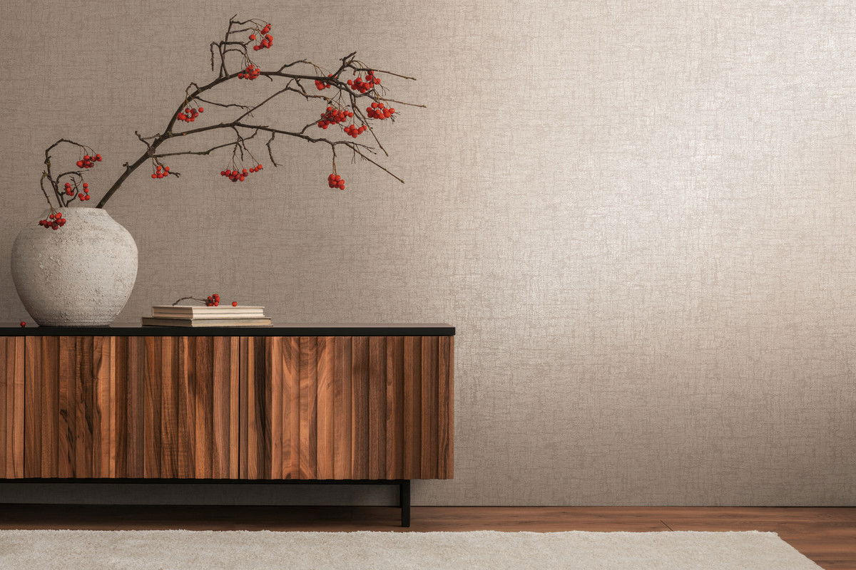 VLIESTAPETE Braun 53/1005 cm - Braun, Textil (53/1cm) - KUNSTLOFT