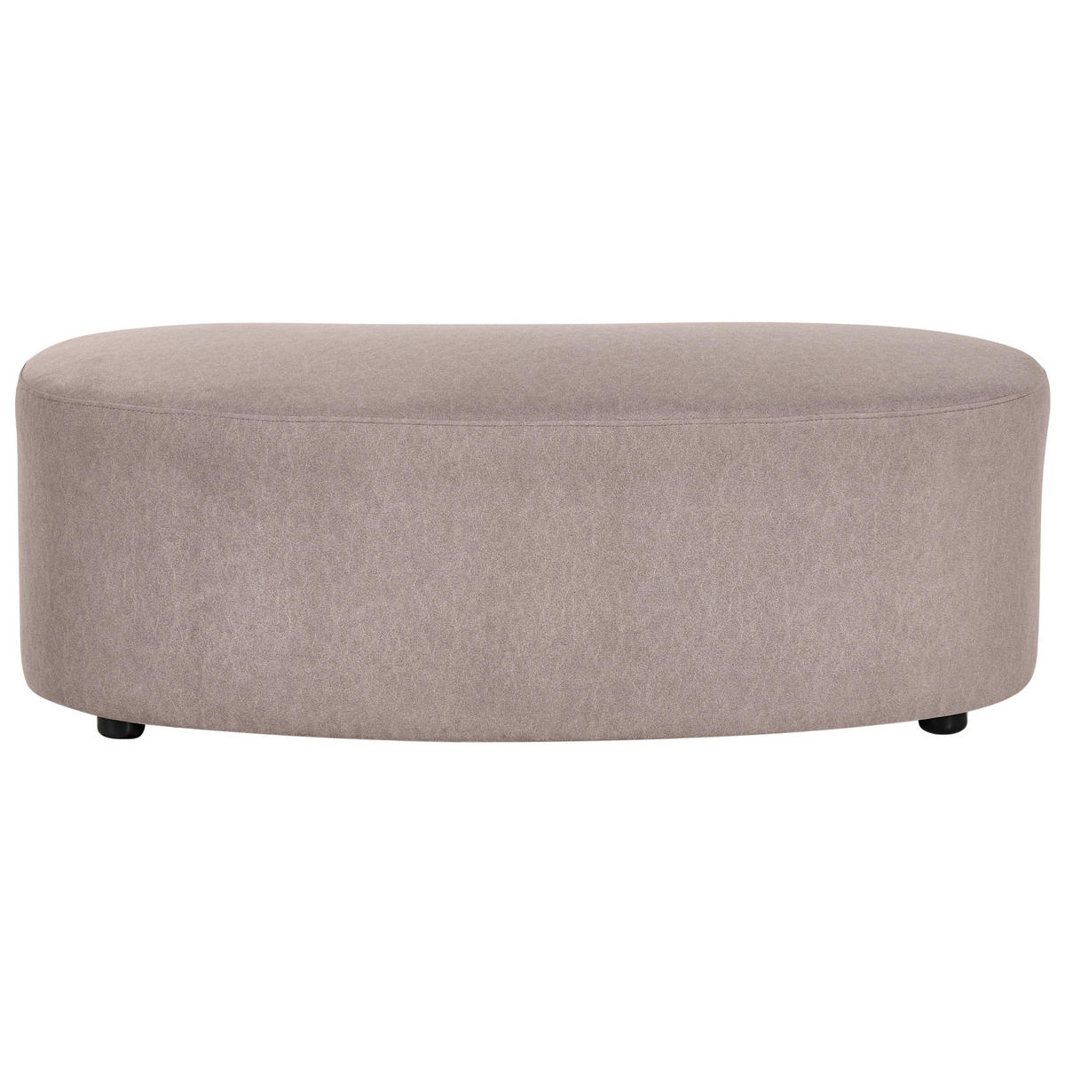 OTTOMANE Stoff Taupe Amal - Taupe, Textil (120/41/54cm) - Beliani