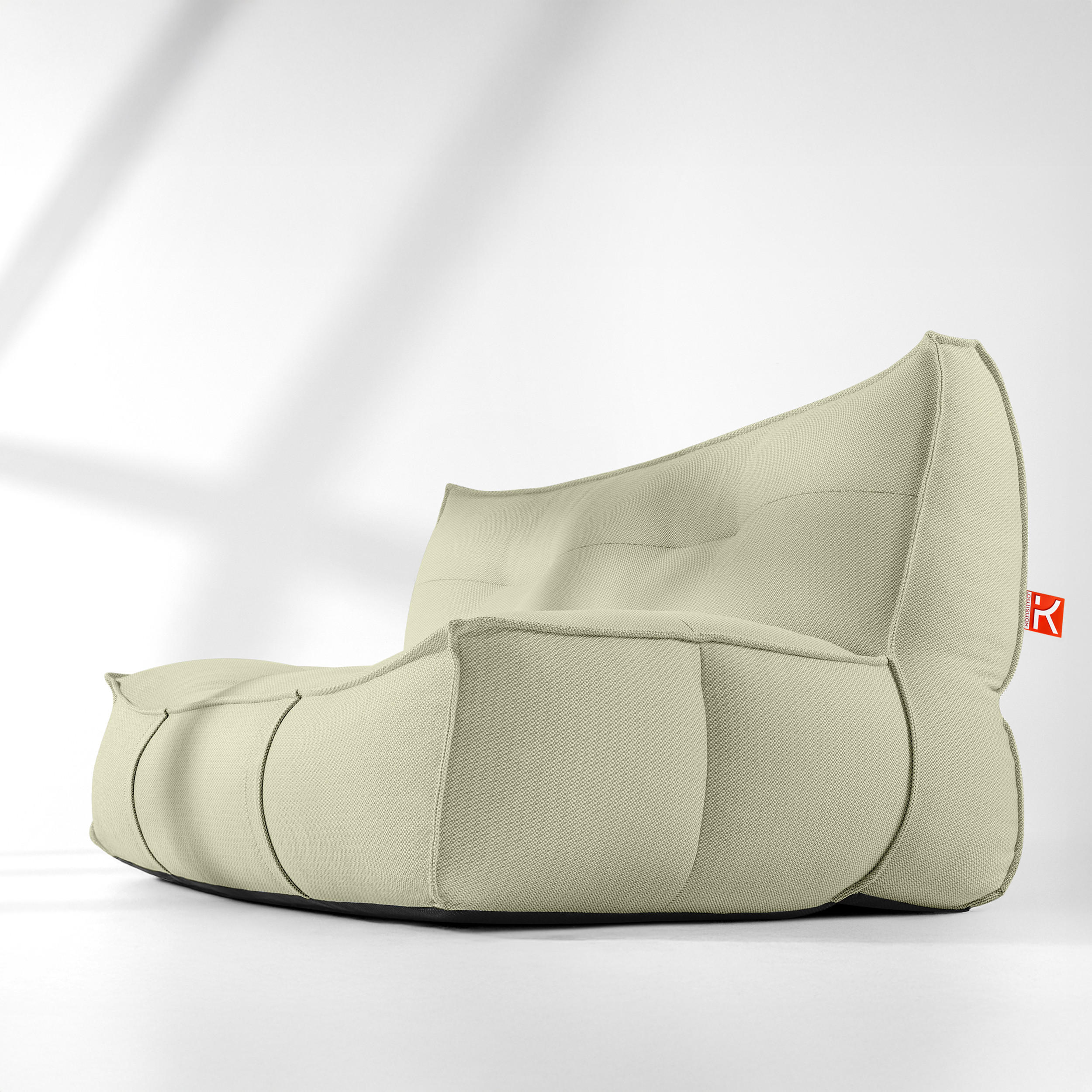 GARTENSOFA LOVIA Lounge, Hellgrün/Weiß - Hellgrün, Textil (177/82/106cm) - KONSIMO®