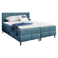 BOXBETT Box Best 2 - Blau/Schwarz, Holz/Holzwerkstoff (140/200cm) - MIRJAN24