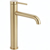 WASCHBECKENARMATUR Rea Spot Brush Gold High - Goldfarben, Metall (12.5/28/10.5cm) - REA