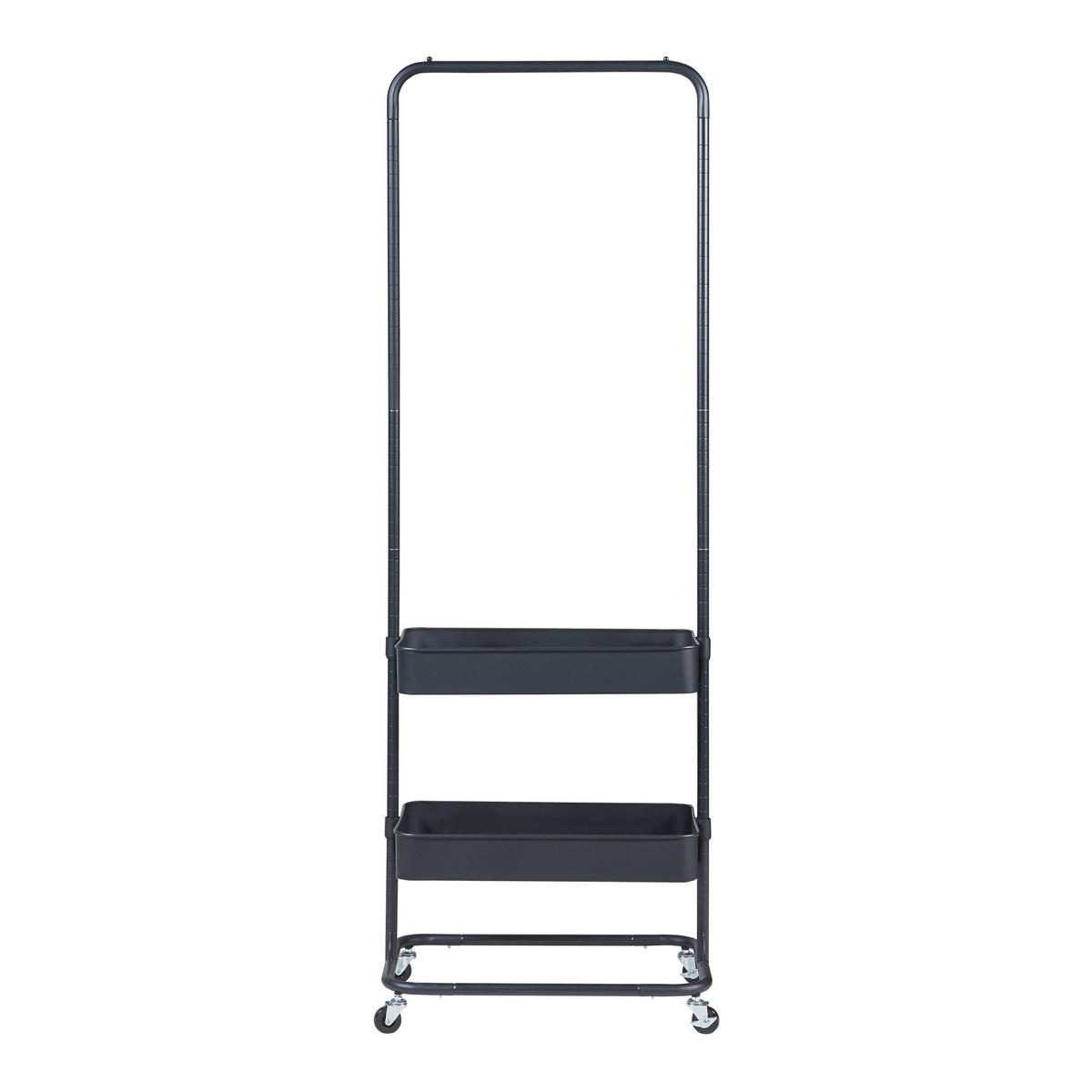 GARDEROBENSTÄNDER Kumad - Schwarz, Metall (58/174.5/36cm) - [en.casa]