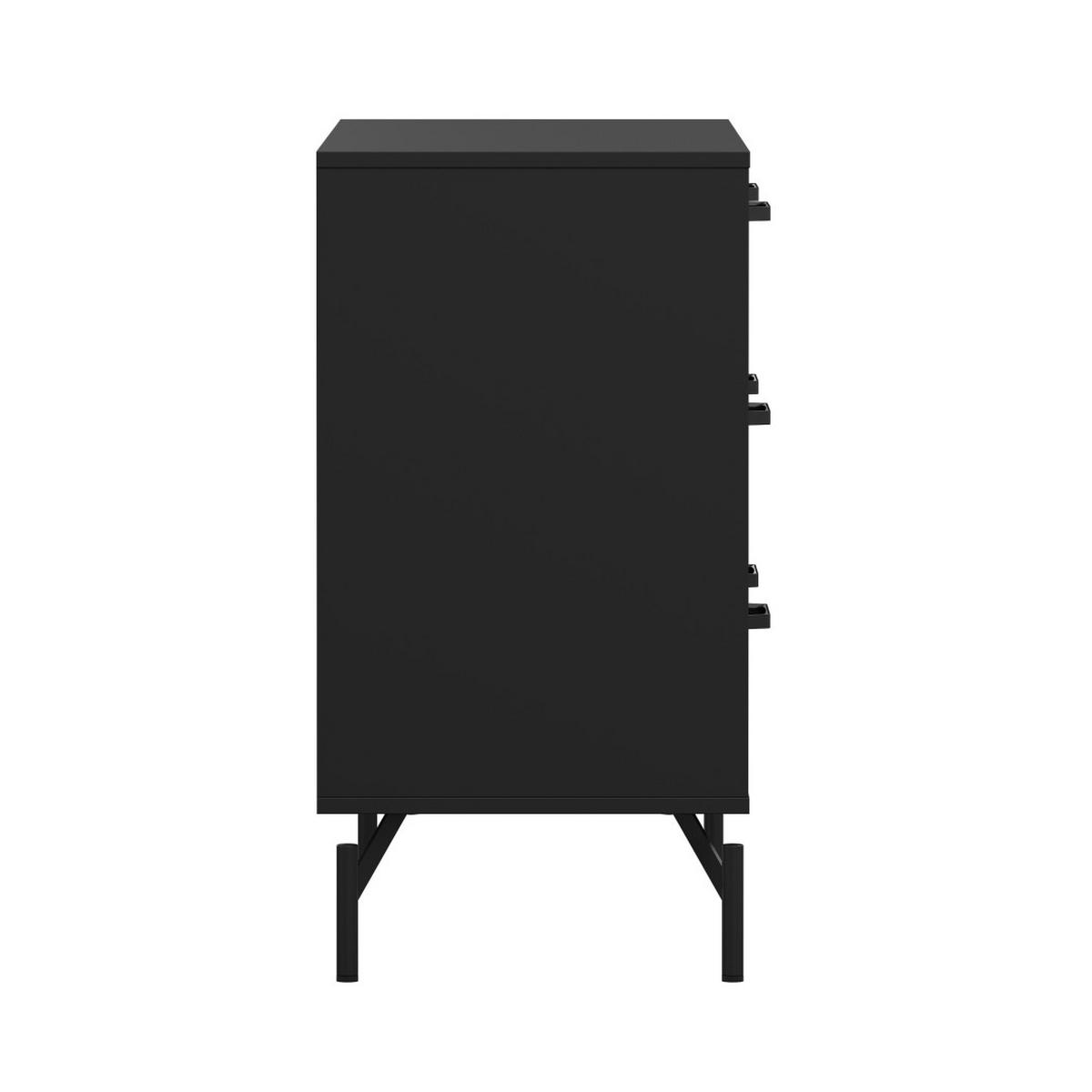 KOMMODE, Dana, Schwarz, Holzwerkstoff, 99 x 40 x 77 cm - Schwarz, Holzwerkstoff (99/77/40cm) - ebuy24