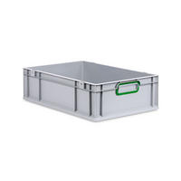 EUROBOX Nextgen Color 17x40x60cm 34 Liter Griffe Grün Geschlossen - Grün, Kunststoff (40/17/60cm) - PROREGAL