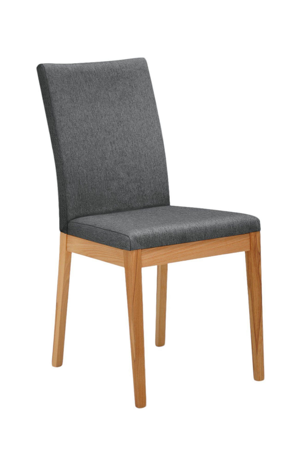 ECKBANKGRUPPE Danna aus Massivholz Kernbuche Polster Grau - Kernbuche/Grau, Holz (194/1/155cm) - 58aufmkessel